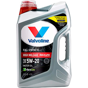 alvoline Full Synthetic High Mileage with MaxLife Technology SAE 5W-20 Motor Oil