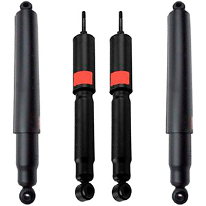 Detroit Axle - 4pc Front Rear Shock Absorbers for 2005 2006 2007 2008 2009 2010 2011 2012 2013 2014 2015 Ford F250 F-250 Super Duty 2008 2009 2010 2011 2012 2013 2014 2015 F350 F-350 SuperDuty 4x4 4WD