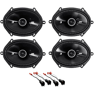 Kicker 6x8 Inch Front+Rear Factory Speaker Replacement Kit For 2004-2006 Ford F-150