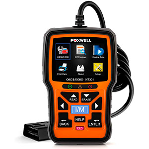 FOXWELL NT301 OBD2 Scanner Professional Mechanic OBDII Diagnostic Code Reader Tool for Check Engine Light