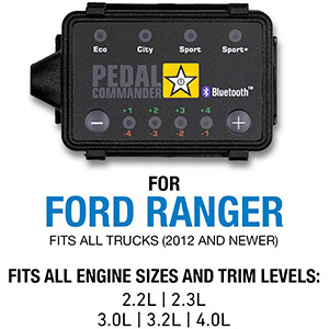 Pedal Commander - PC18 for Ford Ranger Trucks (2012 and newer) Fits All Engine Sizes and Trim Levels; XL, XLT, Lariat | Throttle Response Controller with Bluetooth
